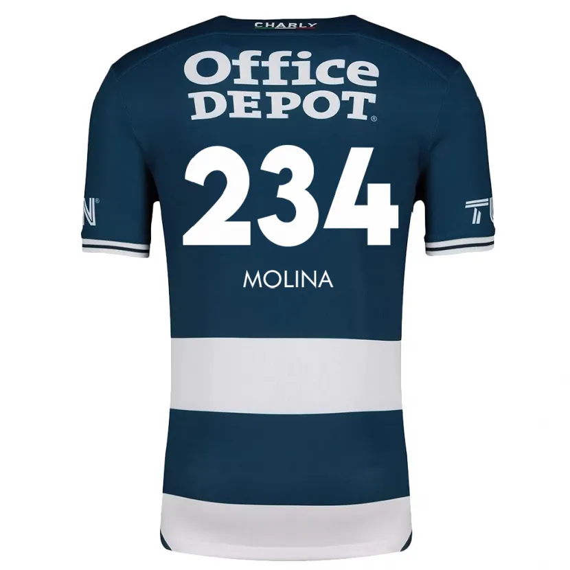 Danxen Barn Yoshimar Molina #234 Blå Hvit Hjemmetrøye Drakt Trøye 2024/25 Skjorter T-Skjorte