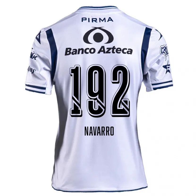Danxen Barn Eduardo Navarro #192 Hvit Marineblå Hjemmetrøye Drakt Trøye 2024/25 Skjorter T-Skjorte