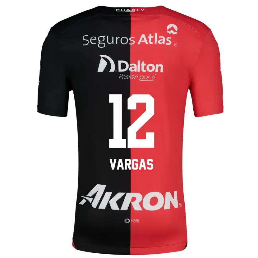 Danxen Barn Camilo Vargas #12 Rød Svart Hjemmetrøye Drakt Trøye 2024/25 Skjorter T-Skjorte