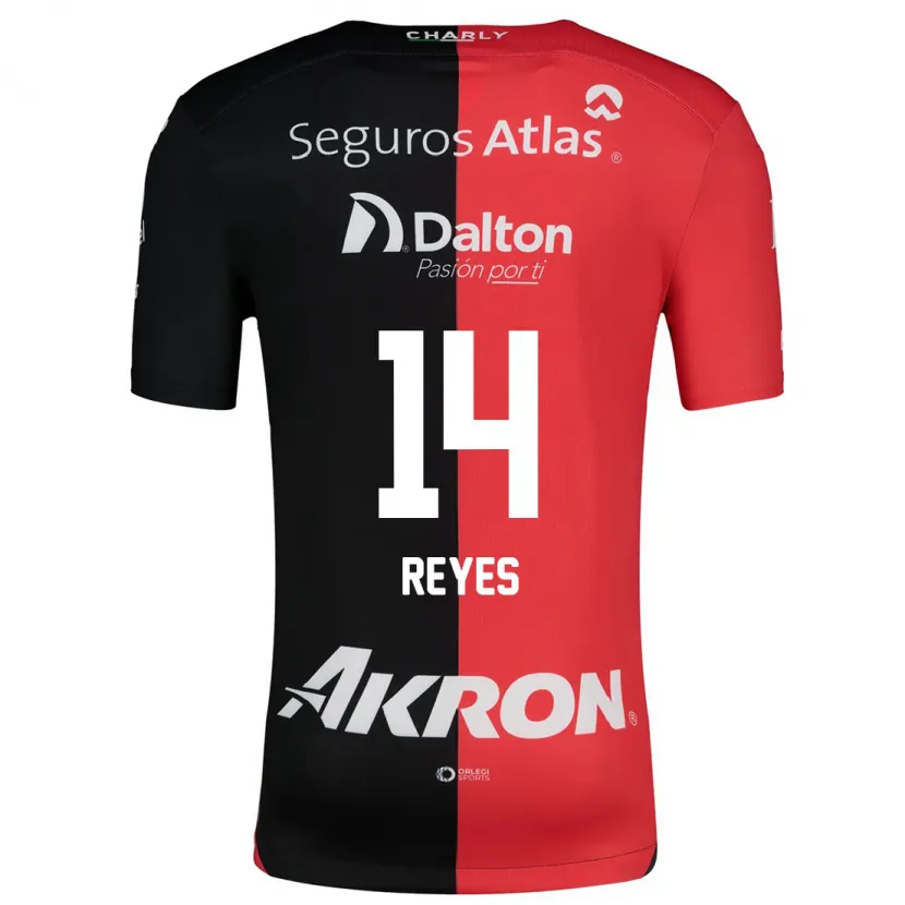 Danxen Barn Luis Reyes #14 Rød Svart Hjemmetrøye Drakt Trøye 2024/25 Skjorter T-Skjorte
