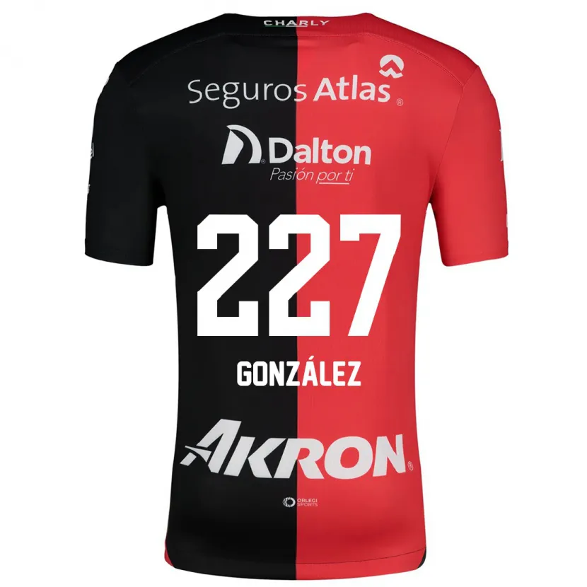 Danxen Barn Rodolfo González #227 Rød Svart Hjemmetrøye Drakt Trøye 2024/25 Skjorter T-Skjorte