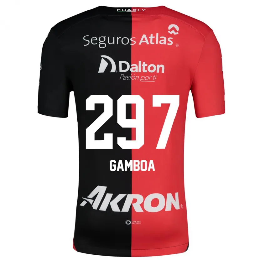 Danxen Barn Luis Gamboa #297 Rød Svart Hjemmetrøye Drakt Trøye 2024/25 Skjorter T-Skjorte