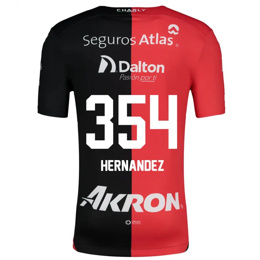 Danxen Barn Daniel Hernández #354 Rød Svart Hjemmetrøye Drakt Trøye 2024/25 Skjorter T-Skjorte