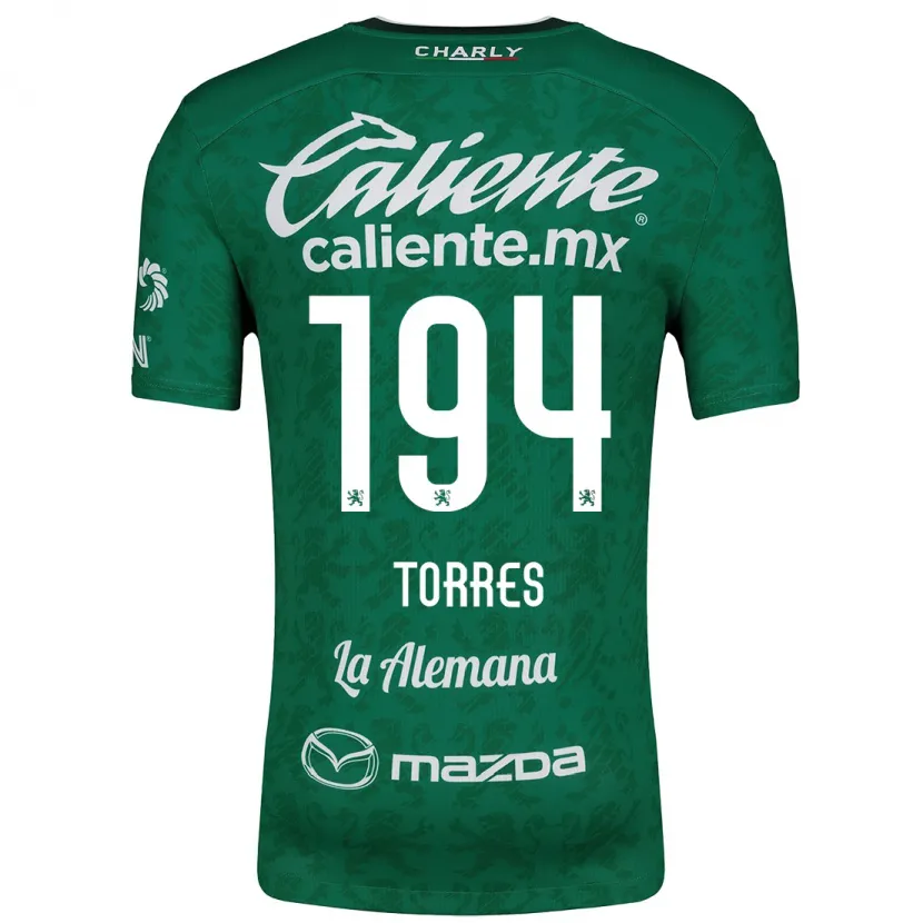 Danxen Barn Erick Torres #194 Grønn Hvit Hjemmetrøye Drakt Trøye 2024/25 Skjorter T-Skjorte