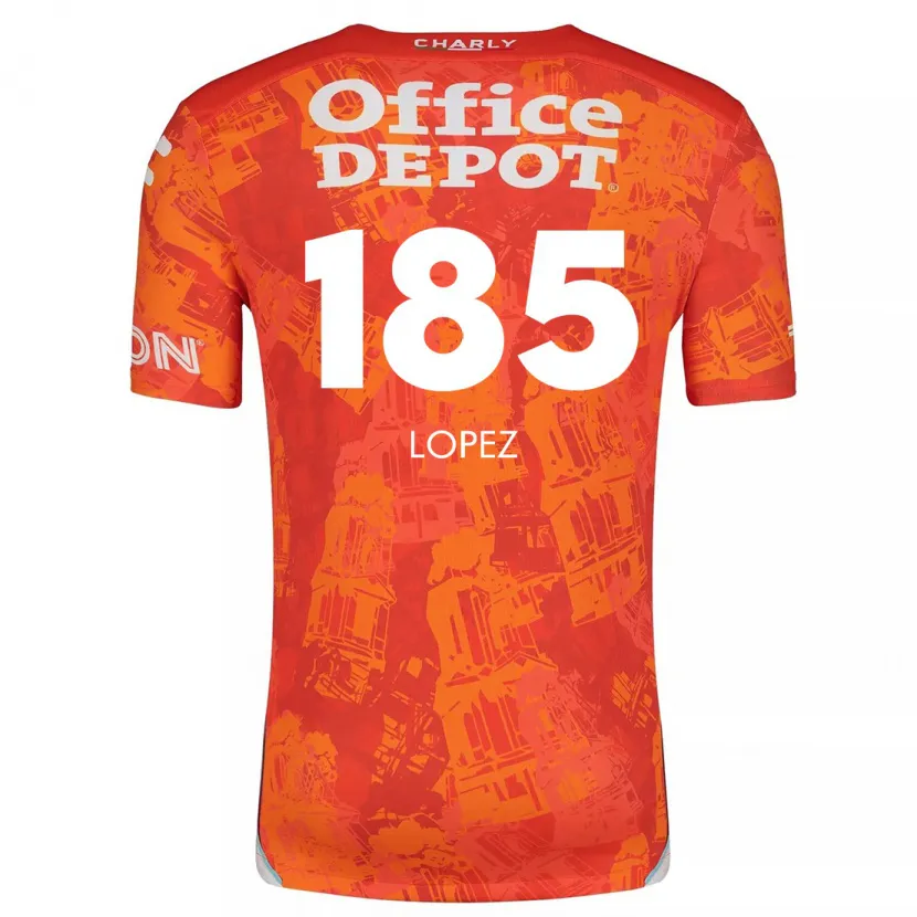 Danxen Barn René López #185 Oransje Hvit Bortetrøye Drakt Trøye 2024/25 Skjorter T-Skjorte