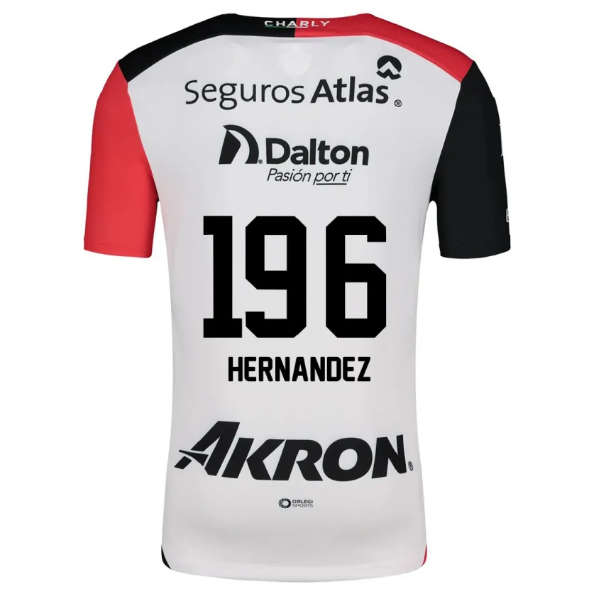 Danxen Barn Miguel Hernández #196 Hvit Rød Svart Bortetrøye Drakt Trøye 2024/25 Skjorter T-Skjorte
