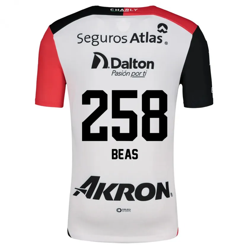 Danxen Barn Álvaro Beas #258 Hvit Rød Svart Bortetrøye Drakt Trøye 2024/25 Skjorter T-Skjorte