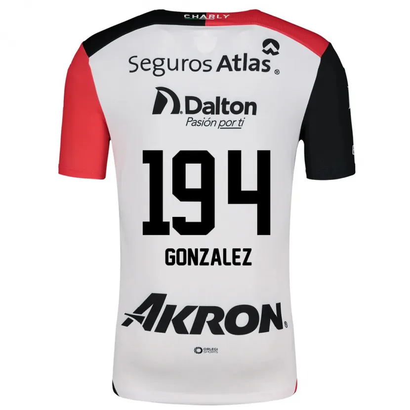 Danxen Barn Andrés González #194 Hvit Rød Svart Bortetrøye Drakt Trøye 2024/25 Skjorter T-Skjorte