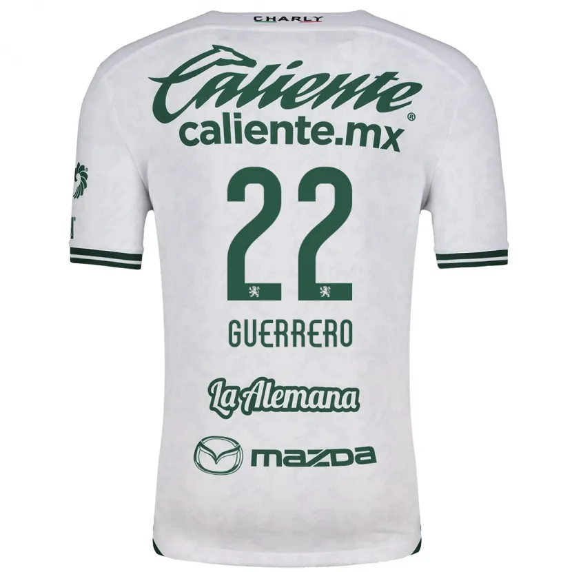 Danxen Barn África Guerrero #22 Hvit Grønn Bortetrøye Drakt Trøye 2024/25 Skjorter T-Skjorte