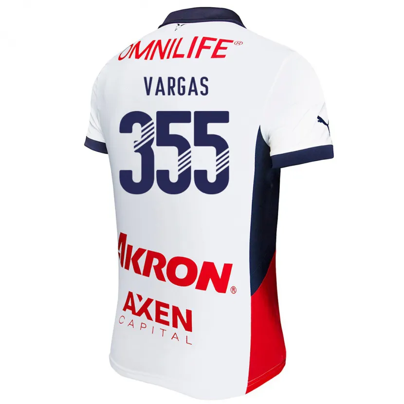 Danxen Barn Uziel Vargas #355 Hvit Rød Blå Bortetrøye Drakt Trøye 2024/25 Skjorter T-Skjorte