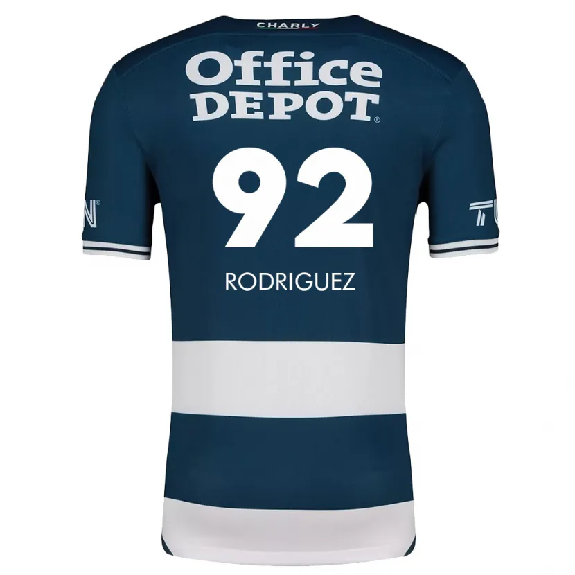 Danxen Mann Sergio Rodríguez #92 Blå Hvit Hjemmetrøye Drakt Trøye 2024/25 Skjorter T-Skjorte