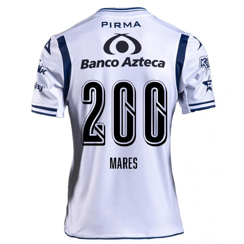 Danxen Mann Cristian Mares #200 Hvit Marineblå Hjemmetrøye Drakt Trøye 2024/25 Skjorter T-Skjorte