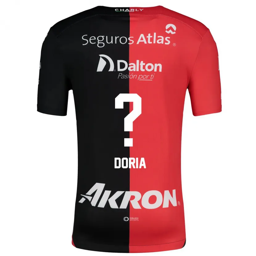 Danxen Mann Matheus Dória #0 Rød Svart Hjemmetrøye Drakt Trøye 2024/25 Skjorter T-Skjorte