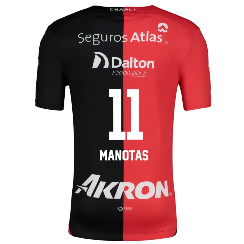 Danxen Mann Mauro Manotas #11 Rød Svart Hjemmetrøye Drakt Trøye 2024/25 Skjorter T-Skjorte