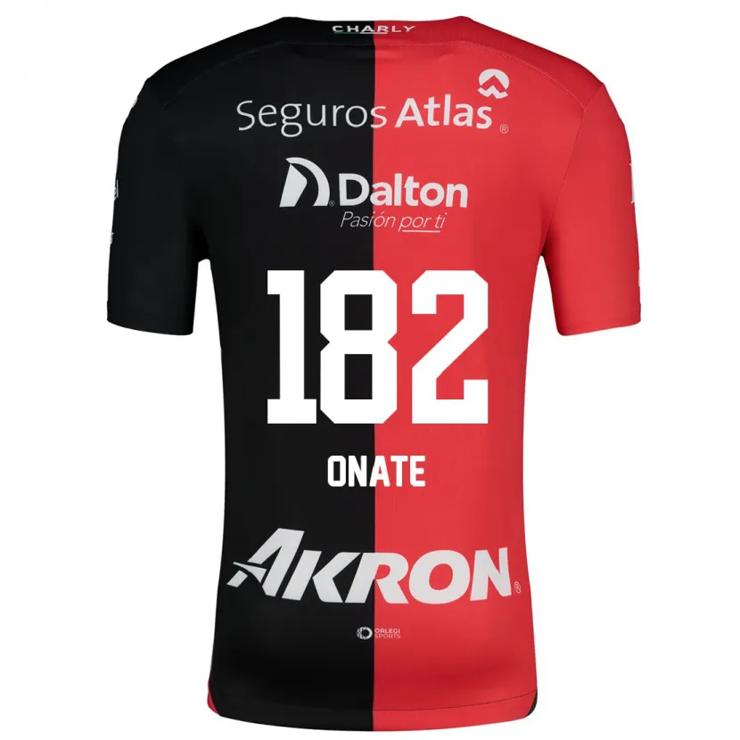 Danxen Mann Axel Oñate #182 Rød Svart Hjemmetrøye Drakt Trøye 2024/25 Skjorter T-Skjorte