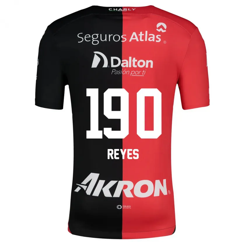 Danxen Mann Óscar Reyes #190 Rød Svart Hjemmetrøye Drakt Trøye 2024/25 Skjorter T-Skjorte