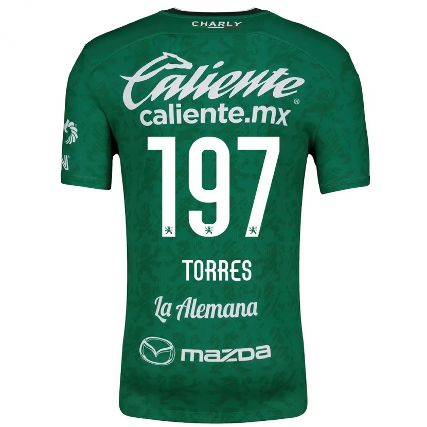 Danxen Mann Erick Torres #197 Grønn Hvit Hjemmetrøye Drakt Trøye 2024/25 Skjorter T-Skjorte