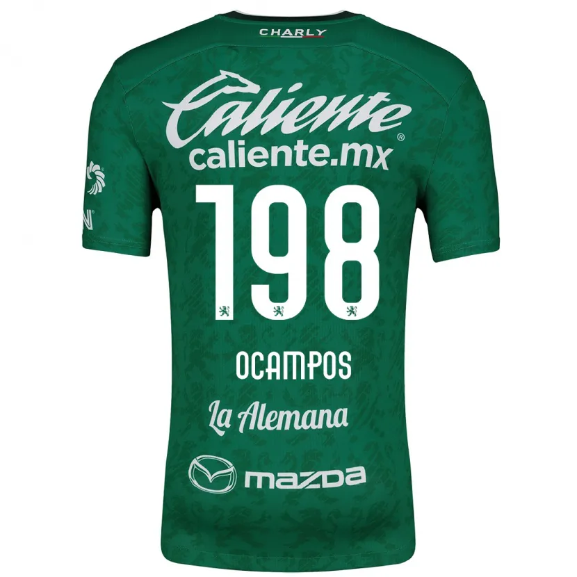 Danxen Mann Omar Ocampos #198 Grønn Hvit Hjemmetrøye Drakt Trøye 2024/25 Skjorter T-Skjorte