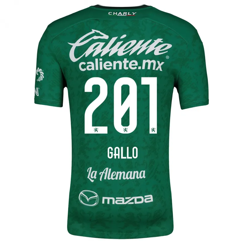 Danxen Mann Andrés Gallo #201 Grønn Hvit Hjemmetrøye Drakt Trøye 2024/25 Skjorter T-Skjorte