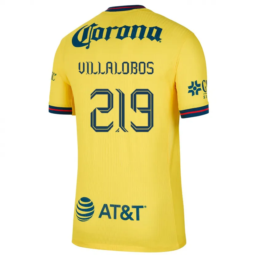 Danxen Mann Patricio Villalobos #219 Gul Blå Hjemmetrøye Drakt Trøye 2024/25 Skjorter T-Skjorte