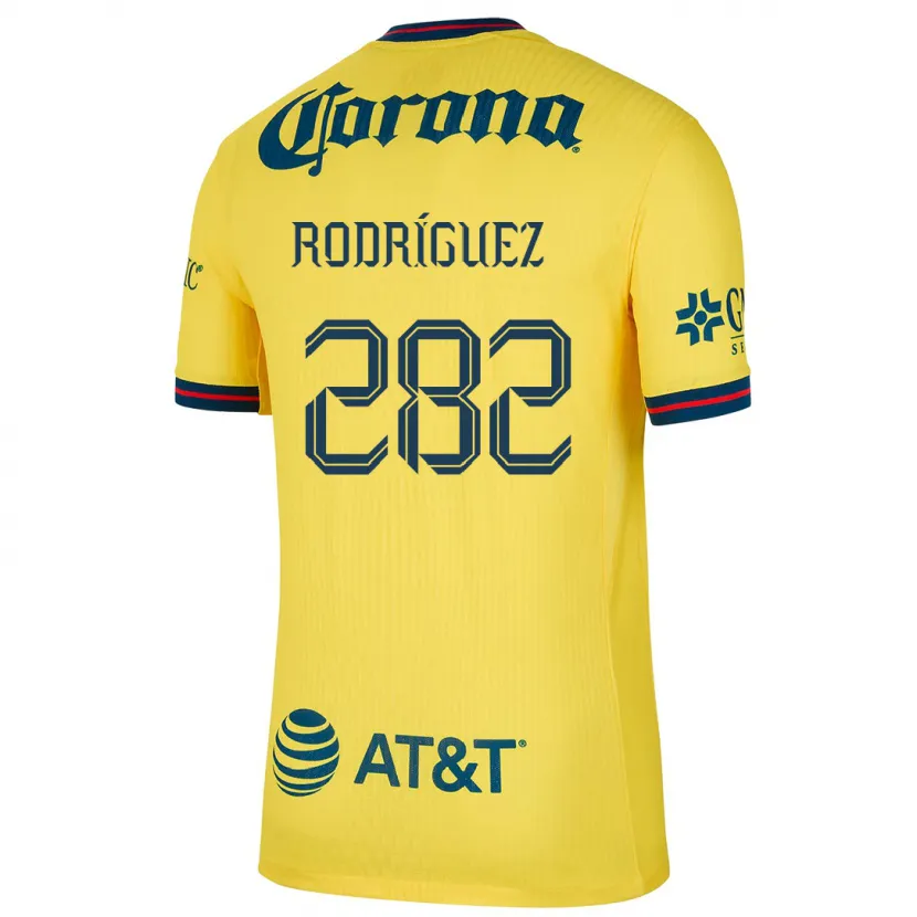 Danxen Mann Francisco Rodríguez #282 Gul Blå Hjemmetrøye Drakt Trøye 2024/25 Skjorter T-Skjorte