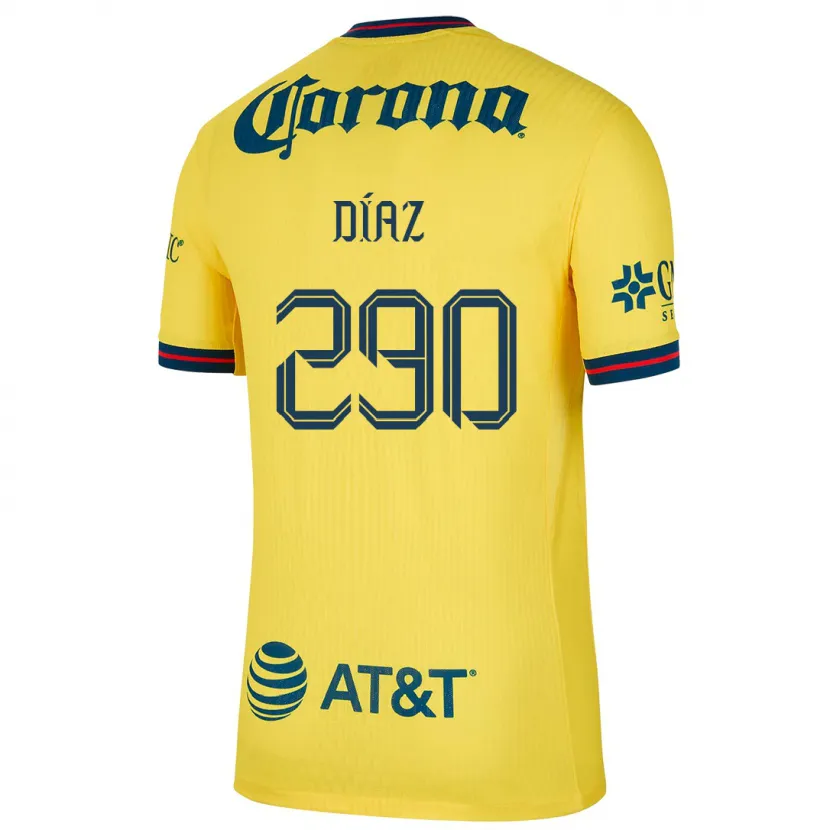 Danxen Mann Julio Díaz #290 Gul Blå Hjemmetrøye Drakt Trøye 2024/25 Skjorter T-Skjorte