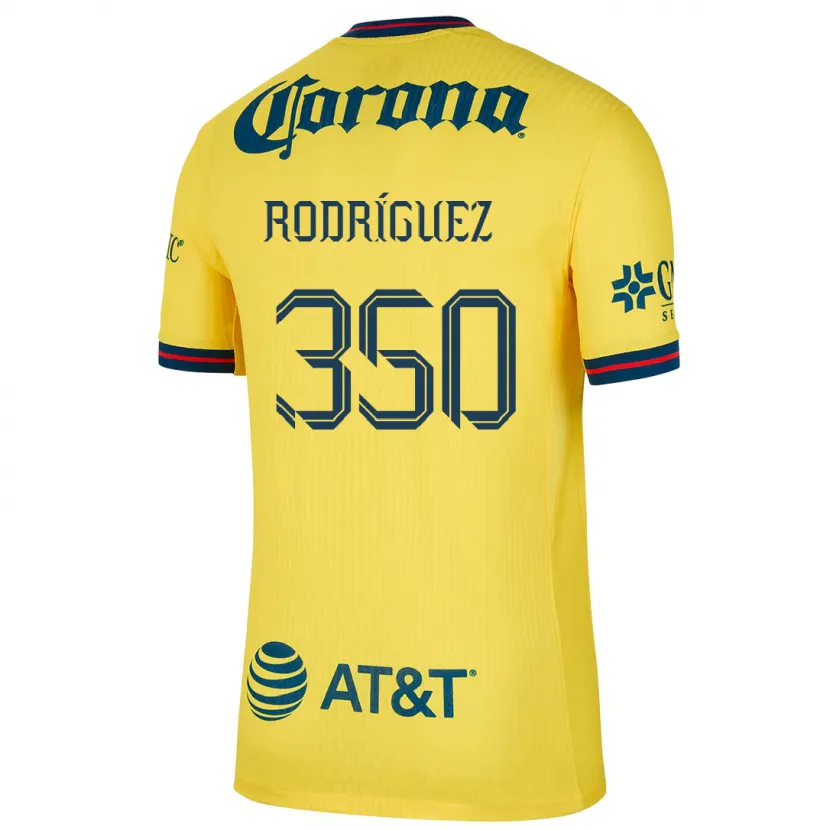 Danxen Mann Ángel Rodríguez #350 Gul Blå Hjemmetrøye Drakt Trøye 2024/25 Skjorter T-Skjorte