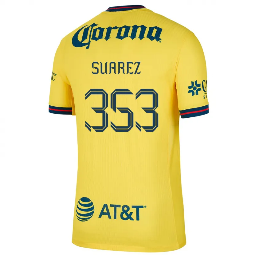 Danxen Mann Irwin Suarez #353 Gul Blå Hjemmetrøye Drakt Trøye 2024/25 Skjorter T-Skjorte