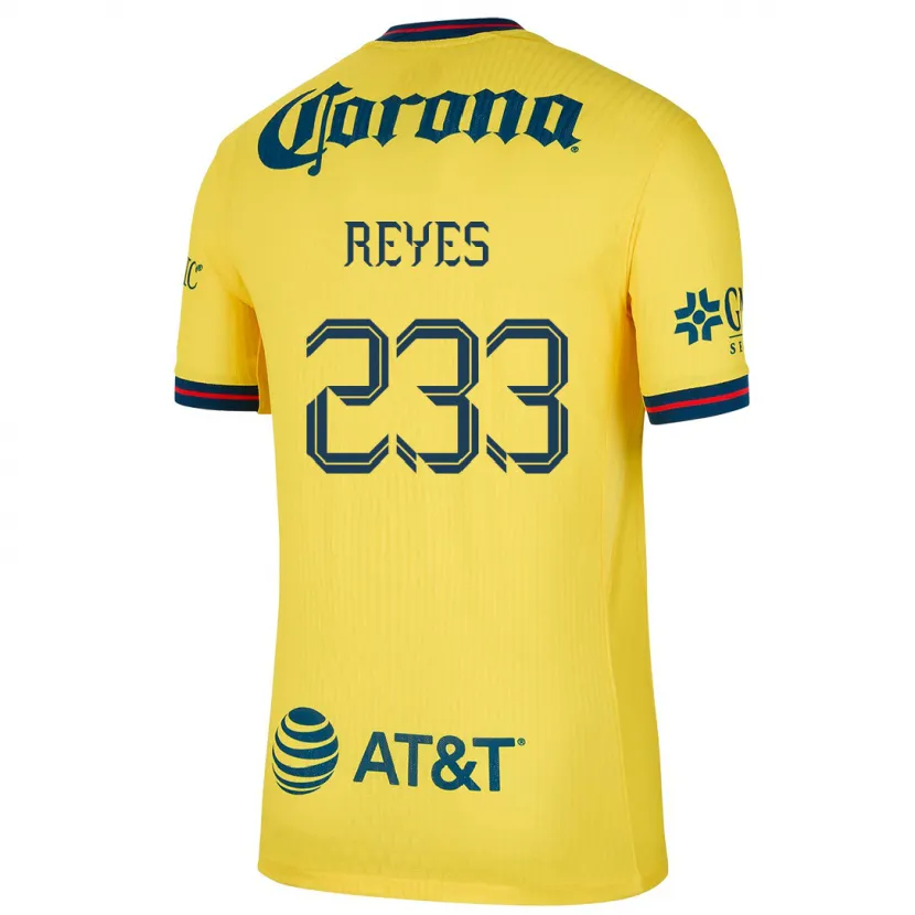 Danxen Mann Andrés Reyes #233 Gul Blå Hjemmetrøye Drakt Trøye 2024/25 Skjorter T-Skjorte