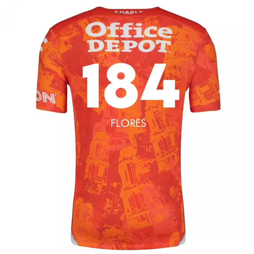 Danxen Mann Jason Flores #184 Oransje Hvit Bortetrøye Drakt Trøye 2024/25 Skjorter T-Skjorte