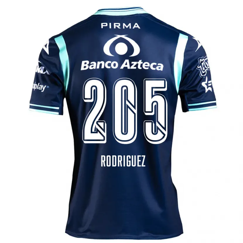 Danxen Mann Alberto Rodríguez #205 Marineblå Bortetrøye Drakt Trøye 2024/25 Skjorter T-Skjorte