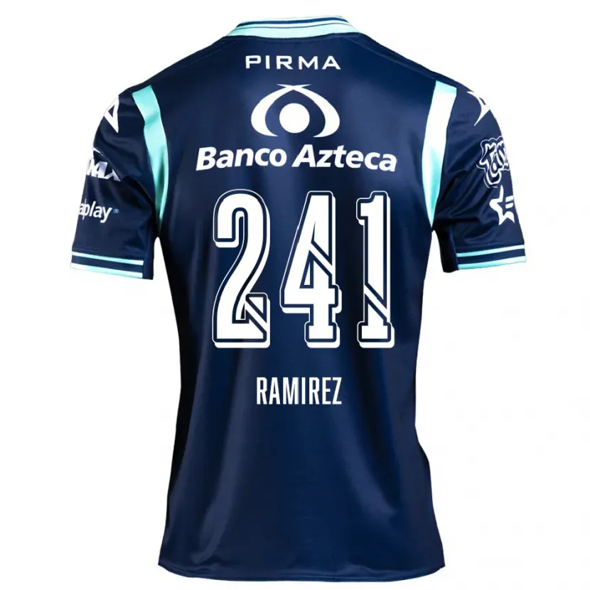 Danxen Mann Eduardo Ramírez #241 Marineblå Bortetrøye Drakt Trøye 2024/25 Skjorter T-Skjorte