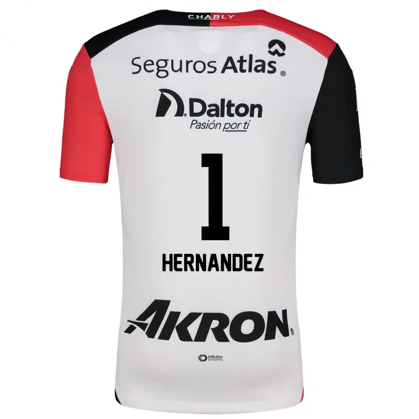 Danxen Mann José Hernández #1 Hvit Rød Svart Bortetrøye Drakt Trøye 2024/25 Skjorter T-Skjorte
