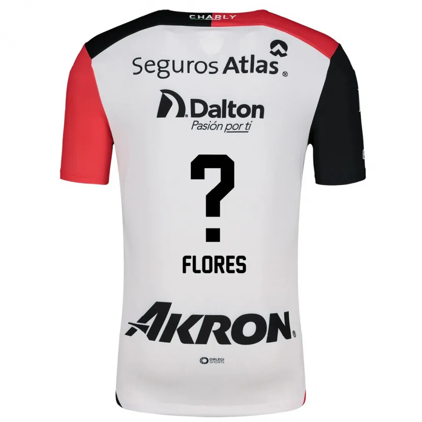 Danxen Mann Luis Flores #0 Hvit Rød Svart Bortetrøye Drakt Trøye 2024/25 Skjorter T-Skjorte