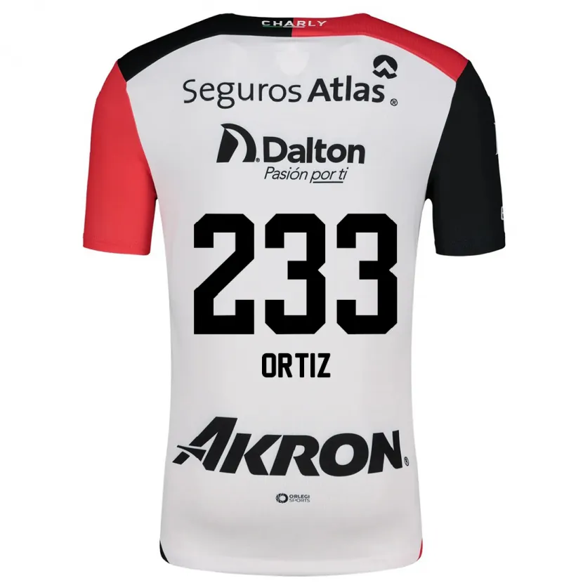 Danxen Mann Brandon Ortiz #233 Hvit Rød Svart Bortetrøye Drakt Trøye 2024/25 Skjorter T-Skjorte