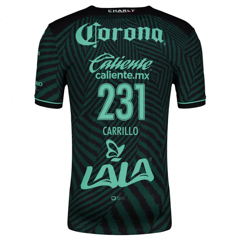 Danxen Mann Ángel Carrillo #231 Svart Grønn Bortetrøye Drakt Trøye 2024/25 Skjorter T-Skjorte