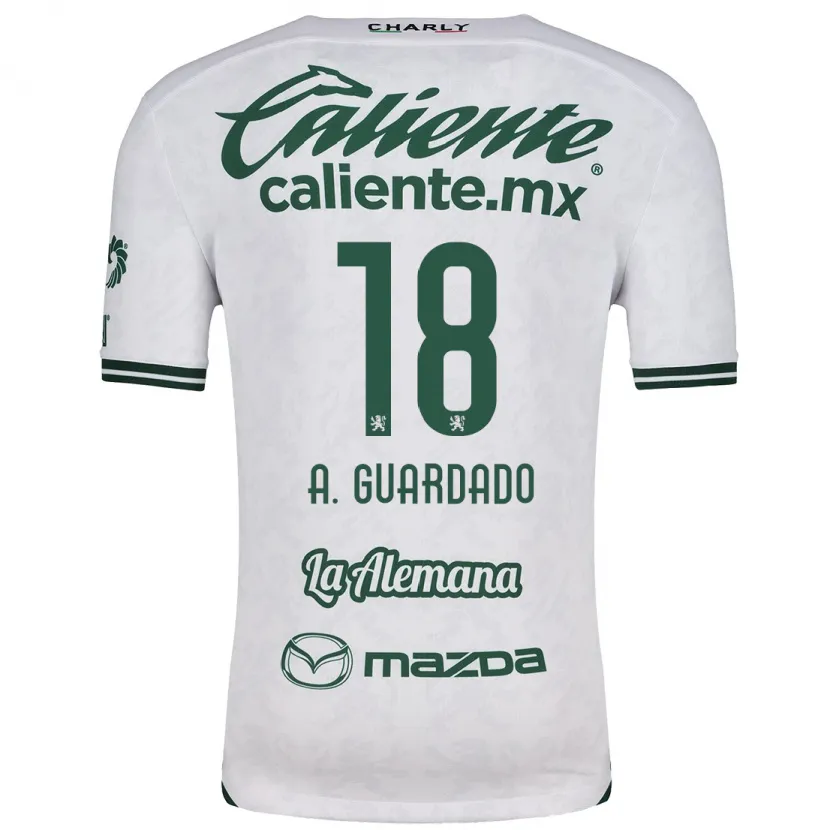 Danxen Mann Andrés Guardado #18 Hvit Grønn Bortetrøye Drakt Trøye 2024/25 Skjorter T-Skjorte