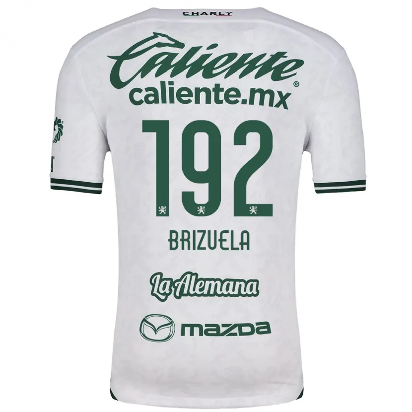 Danxen Mann Juan Brizuela #192 Hvit Grønn Bortetrøye Drakt Trøye 2024/25 Skjorter T-Skjorte