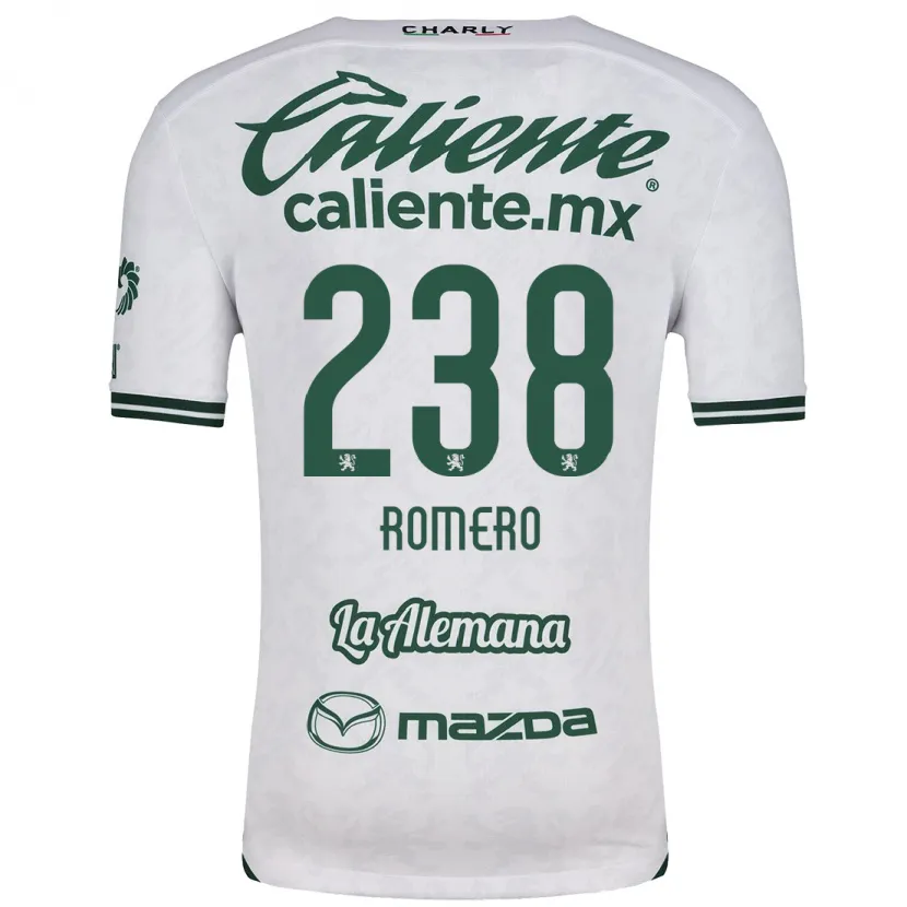 Danxen Mann Paulo Romero #238 Hvit Grønn Bortetrøye Drakt Trøye 2024/25 Skjorter T-Skjorte