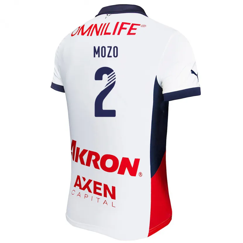 Danxen Mann Alan Mozo #2 Hvit Rød Blå Bortetrøye Drakt Trøye 2024/25 Skjorter T-Skjorte