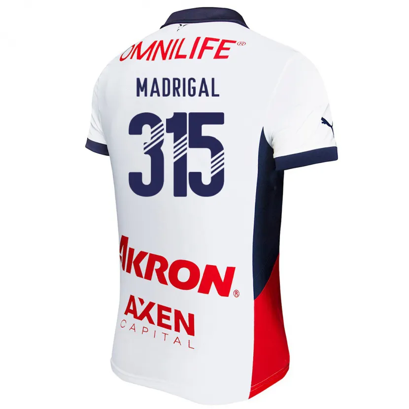 Danxen Mann David Madrigal #315 Hvit Rød Blå Bortetrøye Drakt Trøye 2024/25 Skjorter T-Skjorte