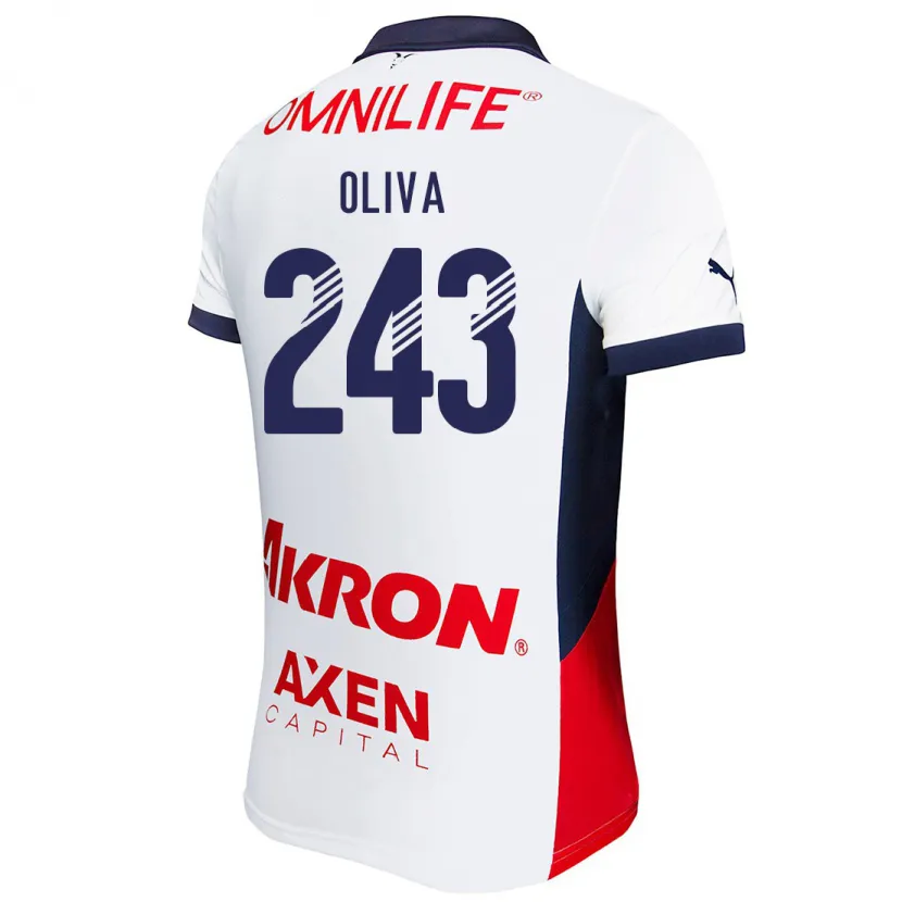 Danxen Mann Diego Oliva #243 Hvit Rød Blå Bortetrøye Drakt Trøye 2024/25 Skjorter T-Skjorte