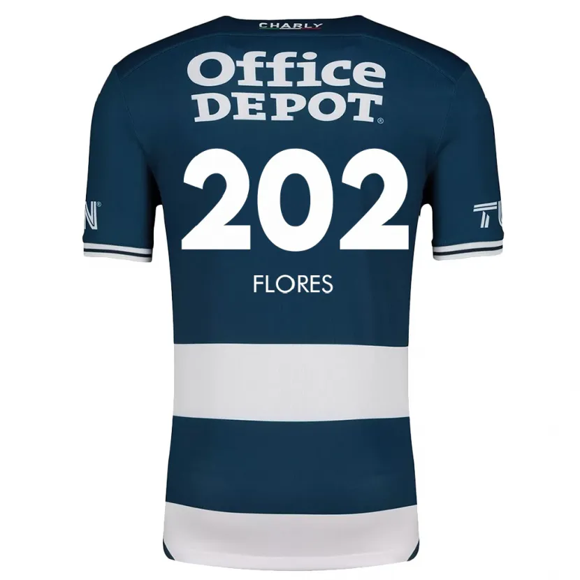 Danxen Dame Luis Flores #202 Blå Hvit Hjemmetrøye Drakt Trøye 2024/25 Skjorter T-Skjorte
