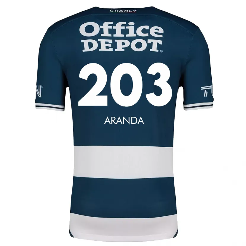 Danxen Dame Juan Aranda #203 Blå Hvit Hjemmetrøye Drakt Trøye 2024/25 Skjorter T-Skjorte