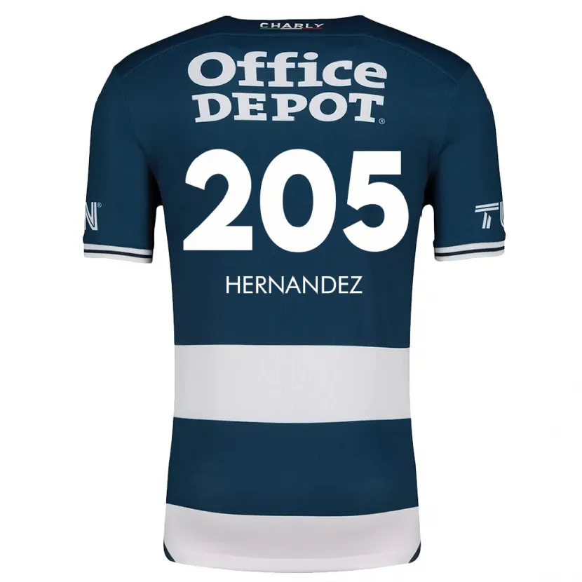 Danxen Dame Sergio Hernández #205 Blå Hvit Hjemmetrøye Drakt Trøye 2024/25 Skjorter T-Skjorte