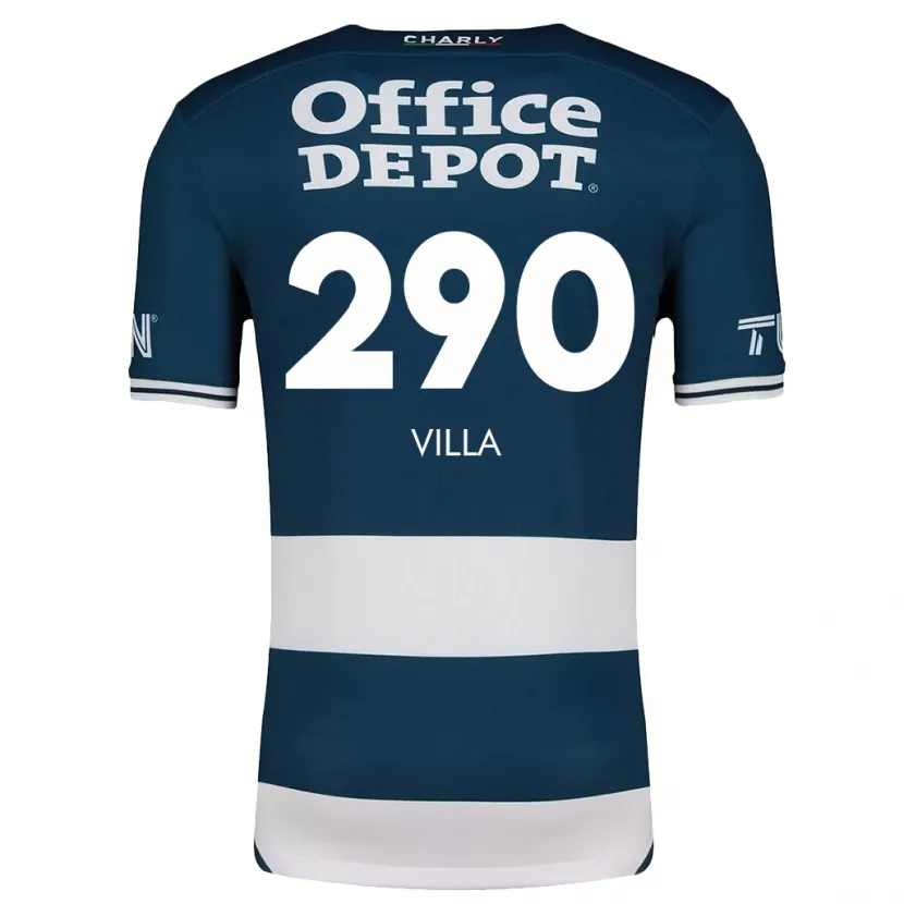 Danxen Dame Adrián Villa #290 Blå Hvit Hjemmetrøye Drakt Trøye 2024/25 Skjorter T-Skjorte