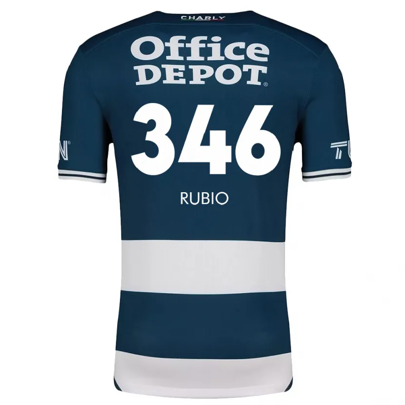 Danxen Dame Mateo Rubio #346 Blå Hvit Hjemmetrøye Drakt Trøye 2024/25 Skjorter T-Skjorte