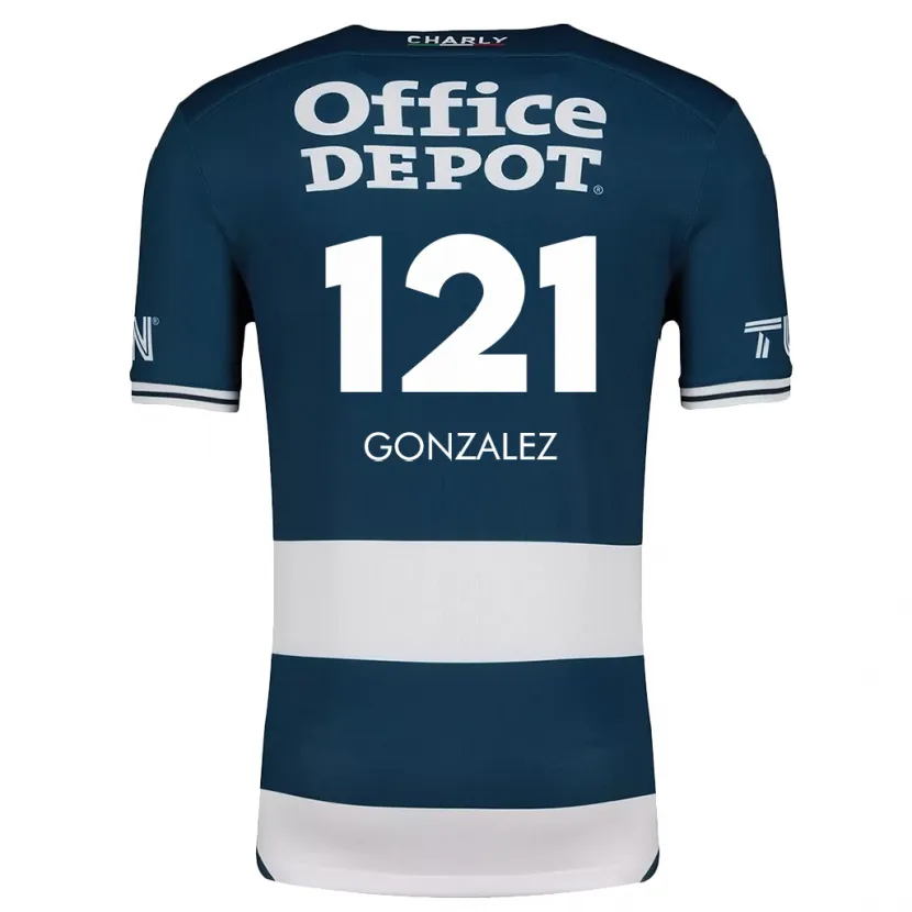 Danxen Dame Cristian González #121 Blå Hvit Hjemmetrøye Drakt Trøye 2024/25 Skjorter T-Skjorte