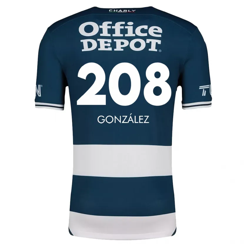 Danxen Dame Osvaldo González #208 Blå Hvit Hjemmetrøye Drakt Trøye 2024/25 Skjorter T-Skjorte