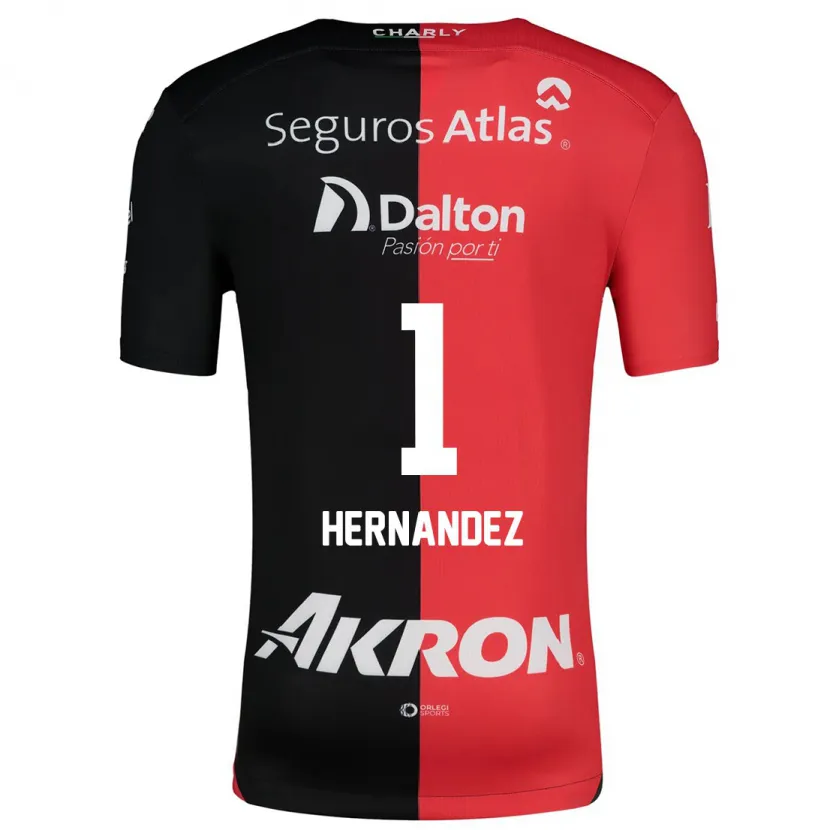 Danxen Dame José Hernández #1 Rød Svart Hjemmetrøye Drakt Trøye 2024/25 Skjorter T-Skjorte